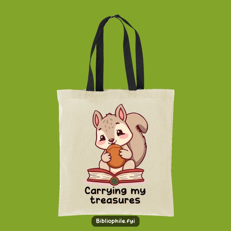 Funny Squirrel Tote Bag, a Hilarious Accessory for Bookworms on the Go