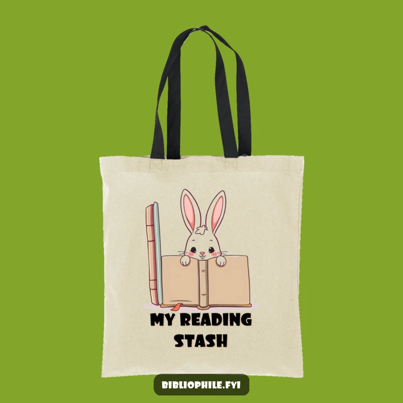 Funny Mischievous Rabbit Tote Bag: Carry Your Secrets in Humorous Style